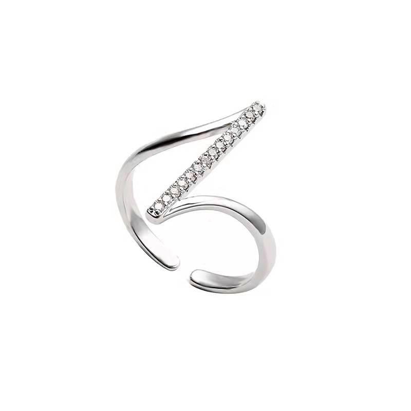 Trendy Women's French-Style Index Finger Ring: Chic Korean Fashion, Cool & Indifferent Personality Jewelry