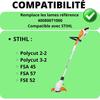 Replacement Blade - Stihl - 40080071000 - Compatible with Polycut 2-2/3-2 - Pack of 100 - 9 Cm