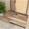 Wood Grain Anti Slip Door Mat for Indoor Outdoor Use Home Decor Living Room Dining Room Bedroom Kitchen and Terrace Area Carpets