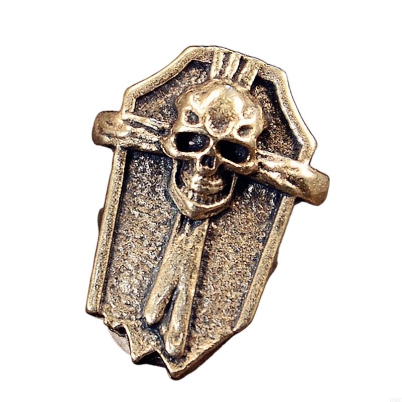Retro Skull Copper Pendant Decorative Skull Charm For Handmade Craft Jewelry Making Embroidery Clothing Embellishment