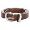 Shop   Women Stitch Classic Vintage Slim Leather Belt Brown Tu Wbt 0805