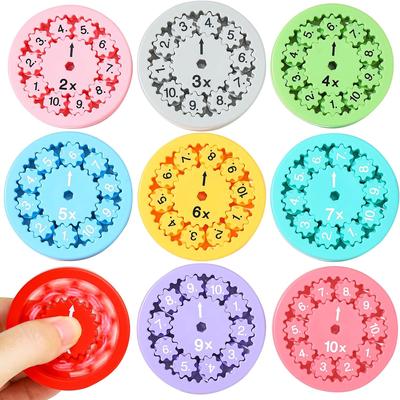 Math Fidget Spinners, Multiplication Game Fidget Toys for Kids, Math Facts Fidget Spinner Education Multiplication Division Math Toys