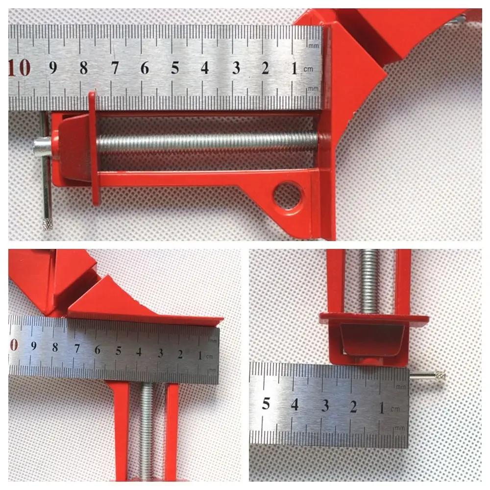 Sturdy Aluminum Alloy Right Angle Clamp Multifunction Woodworking Hand Tools Reinforced Fixing Clamp 90° Corner Clamp Glass