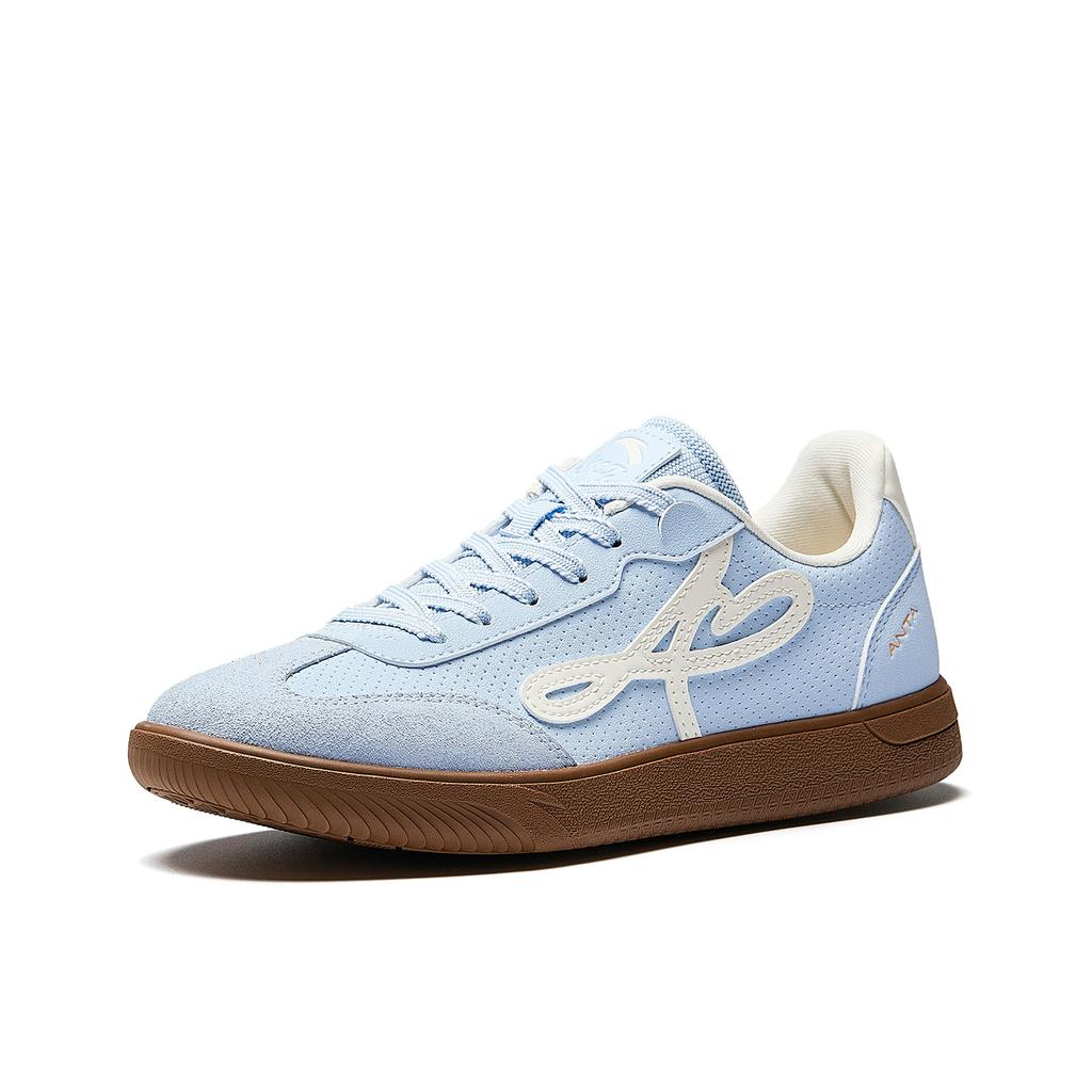 Anta Manchester Dance Slip Resistant Abrasion Resistant Low top Skateboard Shoes Women's Light Blue White 922618009-4