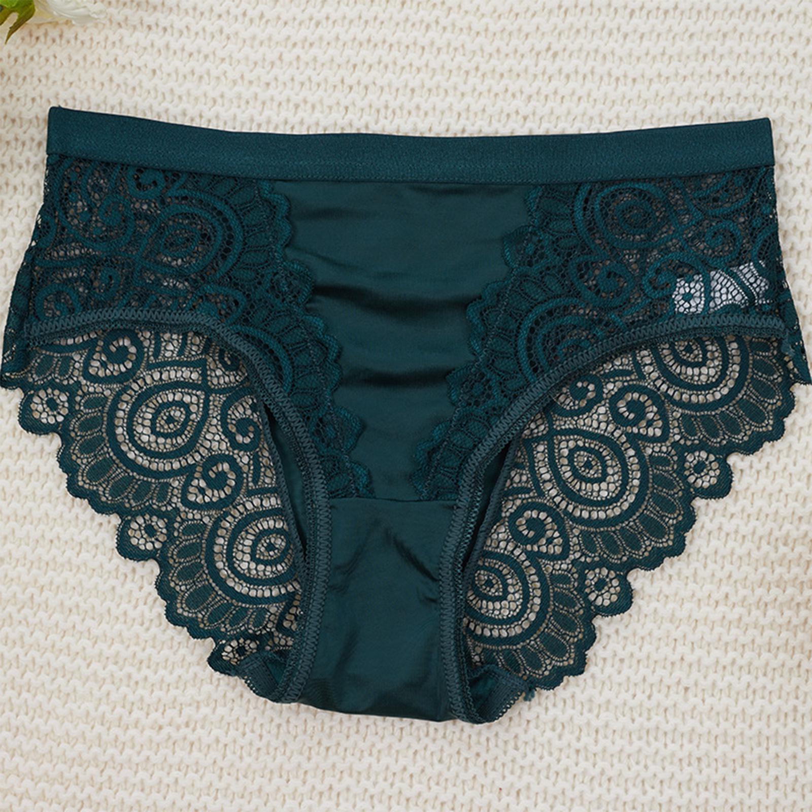 

Ladies Lace Underwear Mid Waist Sexy Lace Underwear XL