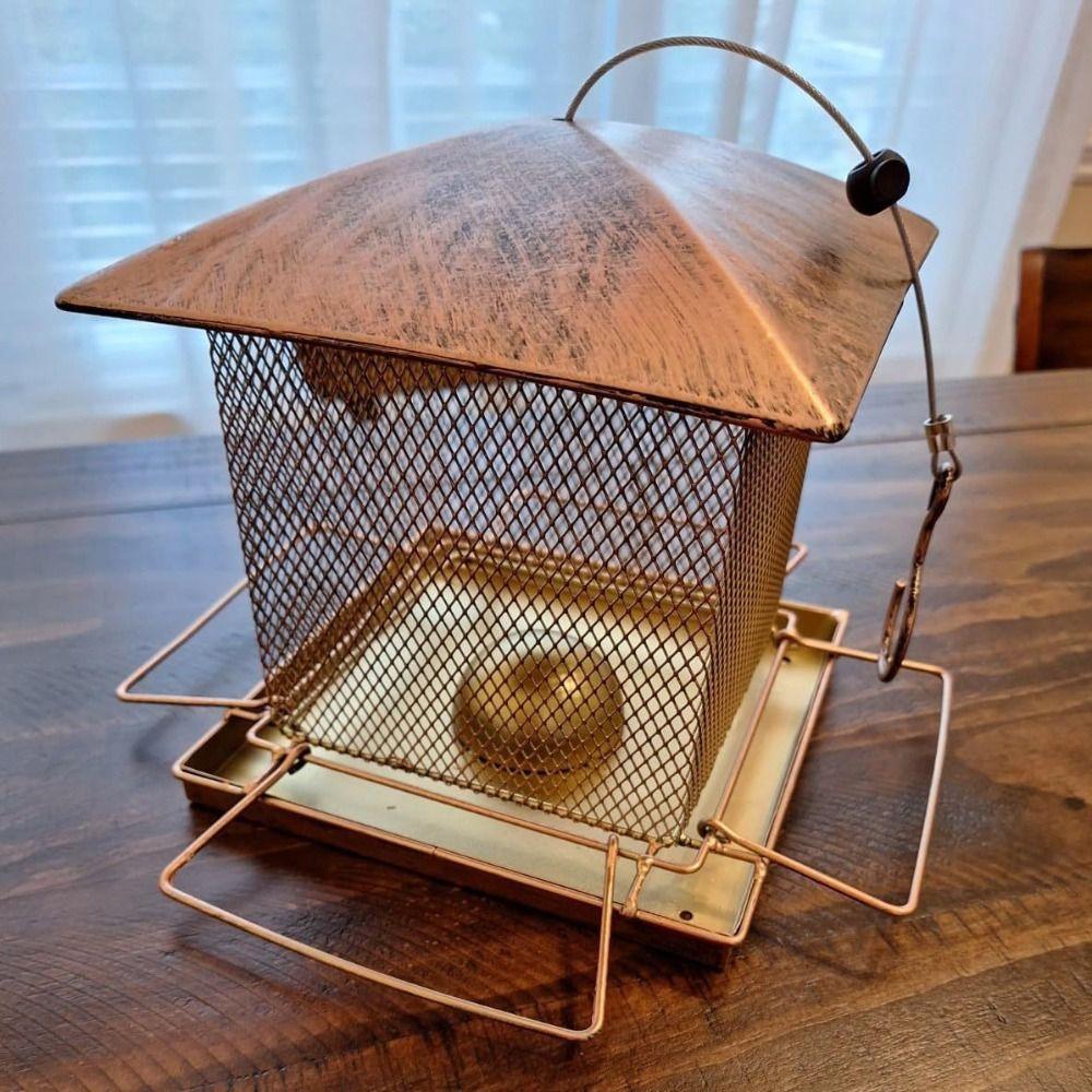 Iron Bird Feeding Equipment Heavy Duty Bird Food Bowl Bird Raising Tool Garden Bird Feeder Porch