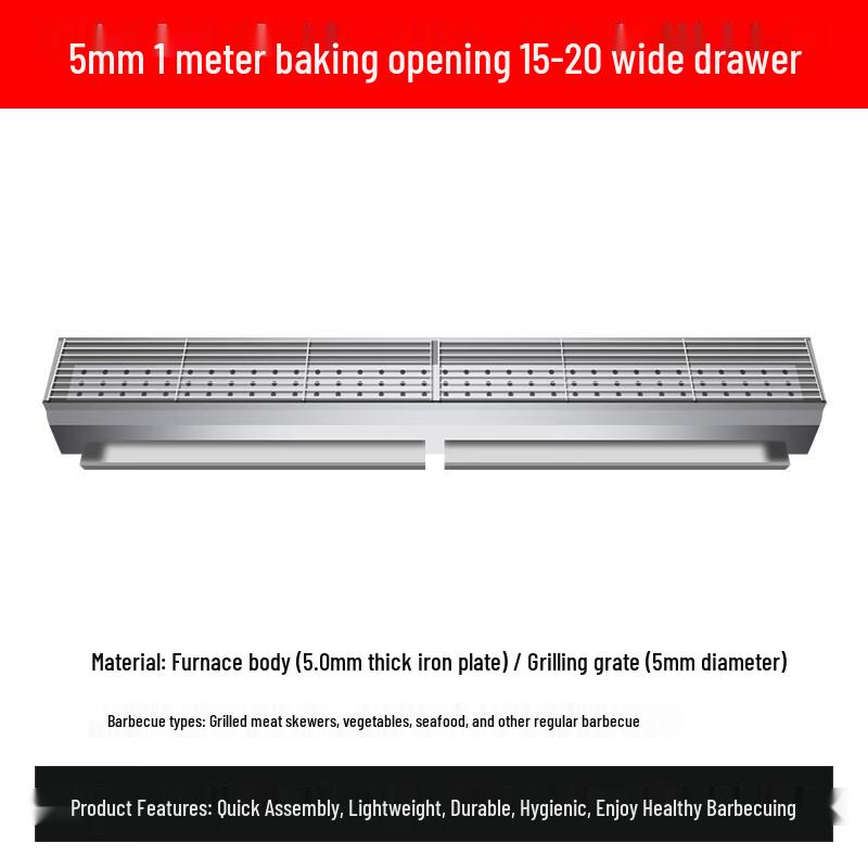 Commercial Outdoor Stainless Steel Charcoal BBQ Grill