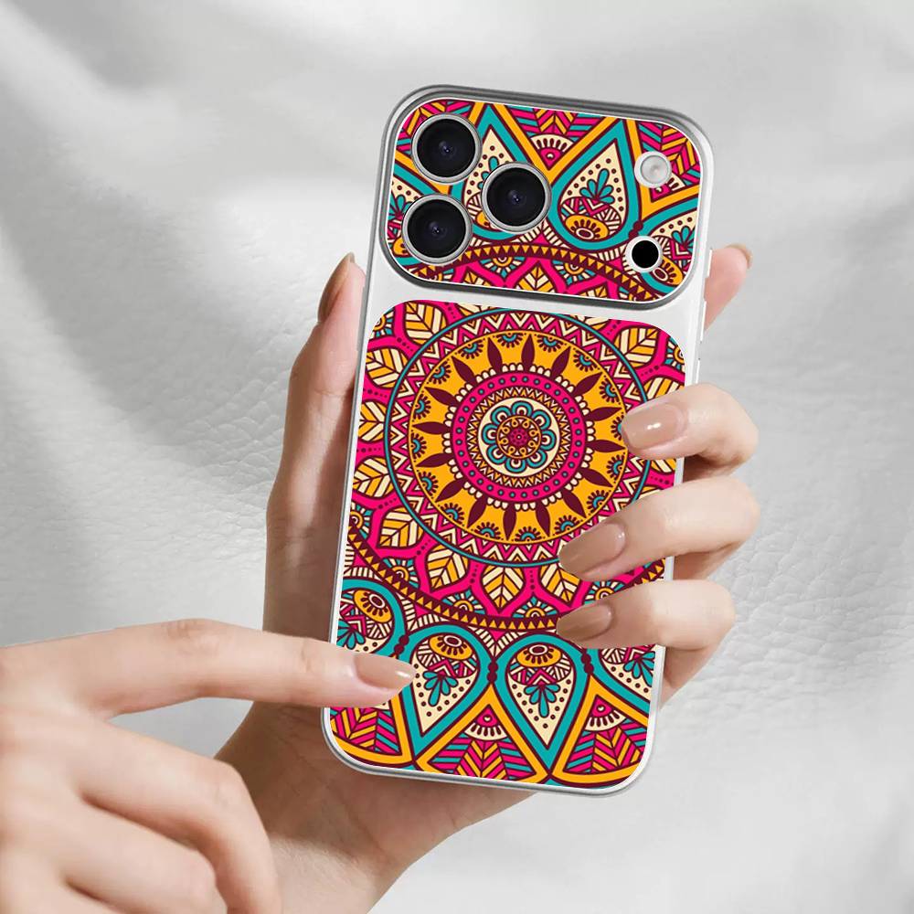 Mandala Painting Skin Wrap Change Case for IPhone 17 Pro Max Back Sticker Cover