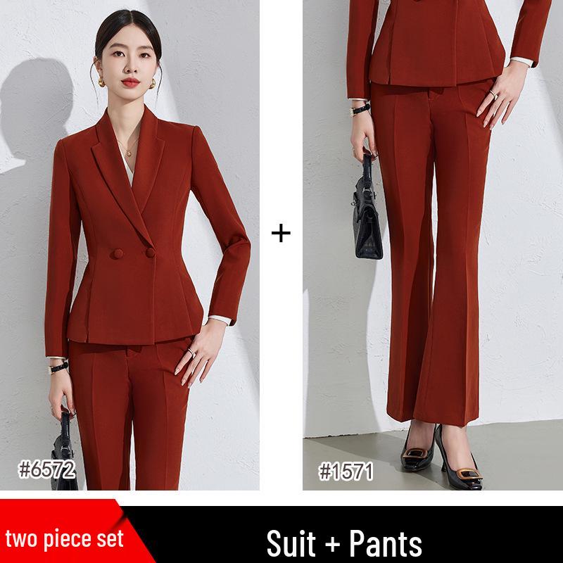 Women's Elegant High-End Suit Set for Formal Interviews and Events