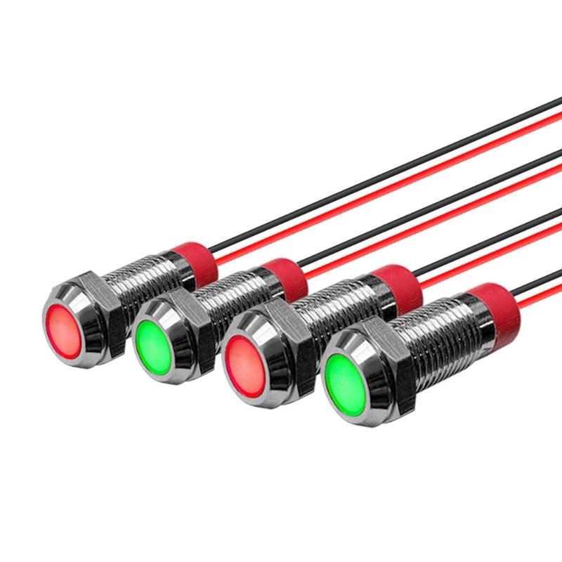 High Visibilitys Signals Light Metal Signals Indicators 220V Voltages For Machinery Control Panel And DIY Applications