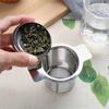 New Stainless Steel Tea Infuser Metal Mesh Cup Strainer Loose Leaf Filter with Lid Tea Leak Coffee Mesh Filter Teaware