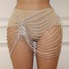 Europe and America Cross Border New Tassel Pendant Waist Chain Dance Dress Sexy Nightclub Super Shiny Crystal Body Chains