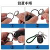 [GUANGUAN] key ring car set of 2 carabiner PU leather braid bicycle key Fashionable bike with key ring key chain men's ladies leather Loss prevention