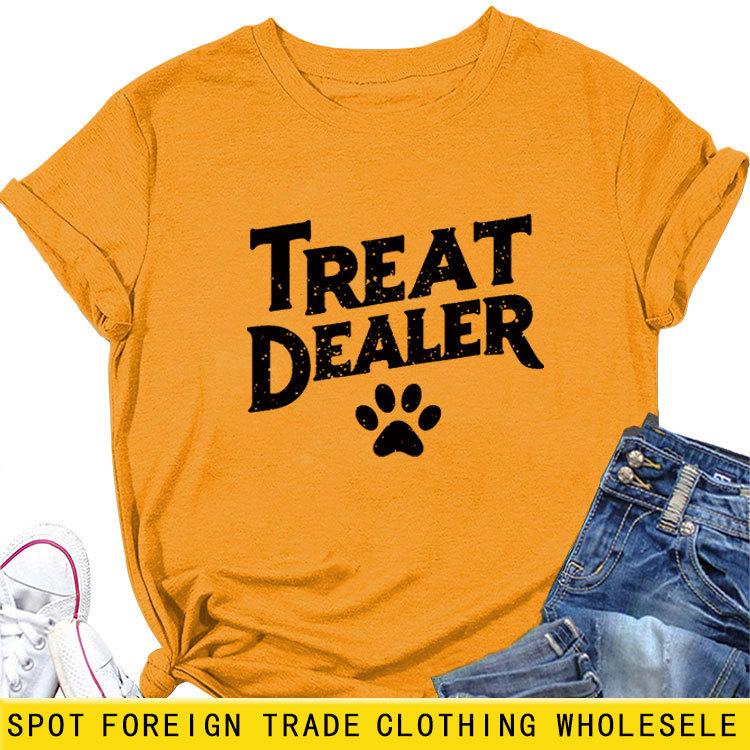 Temperament Casual Versatile Crew Neck Women's Short Sleeve T-Shirt