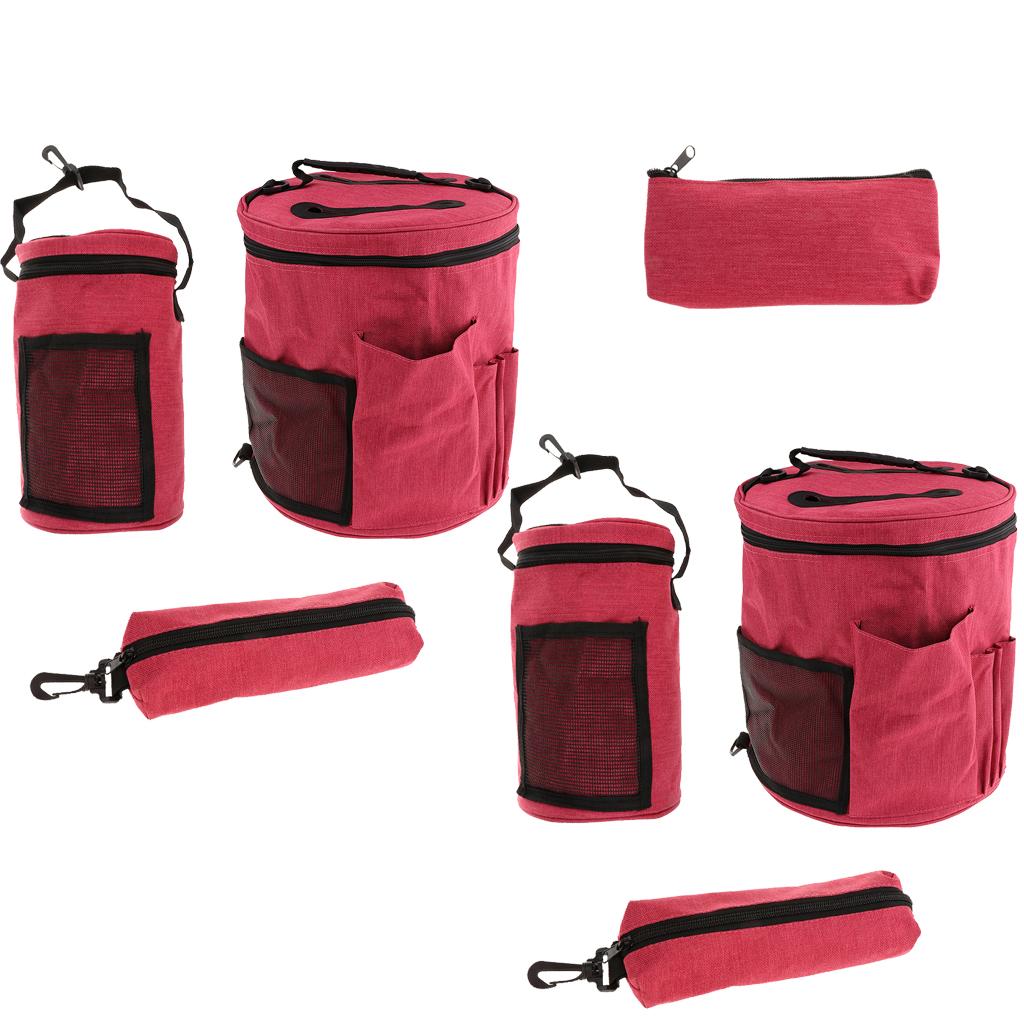 Organizer Fabric Bags Durable Sewing Kit Case Portable Knitting Bag for Yarn and Embroidery Tools