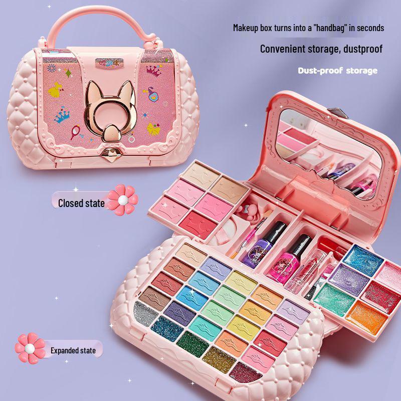 Washable Children's Makeup Toy Set - Little Princess Handbag Birthday Gift