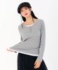 CHASECULT Women'S Layered Long Sleeve T-Shirt-Farg5161B0B