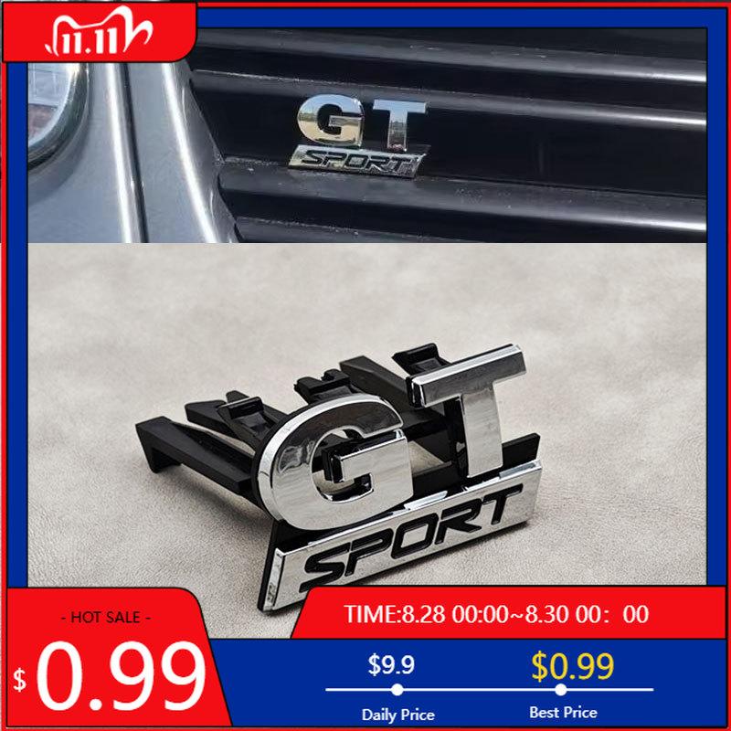 VW GTI GOLF 2026 Caliente Para VW VOLKSWAGEN Emblema de Logo GT Sport 3D ABS Insignia de Rejilla Frontal de Coche Para Volkswagen VW Polo Golf 5 MK5 Pass