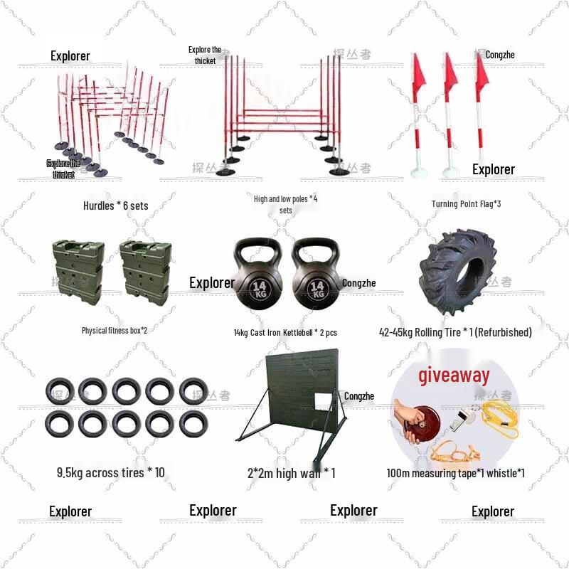 Explorer 400m Obstacle Course Training Equipment