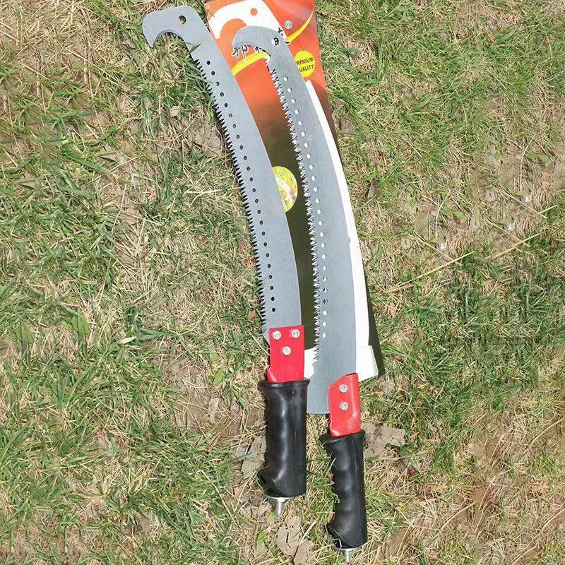Telescopic Pruning Saw with Sickle & Dual Hooks for High-Altitude Tree & Branch Cutting