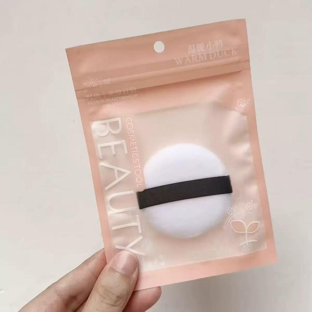 Ultra Soft Round Powder Puff for Loose, Setting, Cushion, and Dry Powder Makeup
