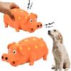 Soft Latex Latex Pig Toy Built-in Squeaker Squeaky Pet Toy Dog Chew Toy  Small Medium Dogs
