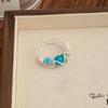 Korean Natural Stone Bead Open Ring – Stylish Dopamine Accessory for Women