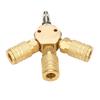 Quick Coupling Air Gas Pneumatic T Shape Three Way Tee Connector for Tube Pipe