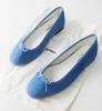 Scarpe décolleté da ballo Repetto Cendrillon Piatte Pelle scamosciata Blu Nastro Taglia EU 36 Giappone