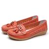 Women Casual Flat Hollow Out Loafers Large Size Breathable Slip-On Comfort Walking Shoes
