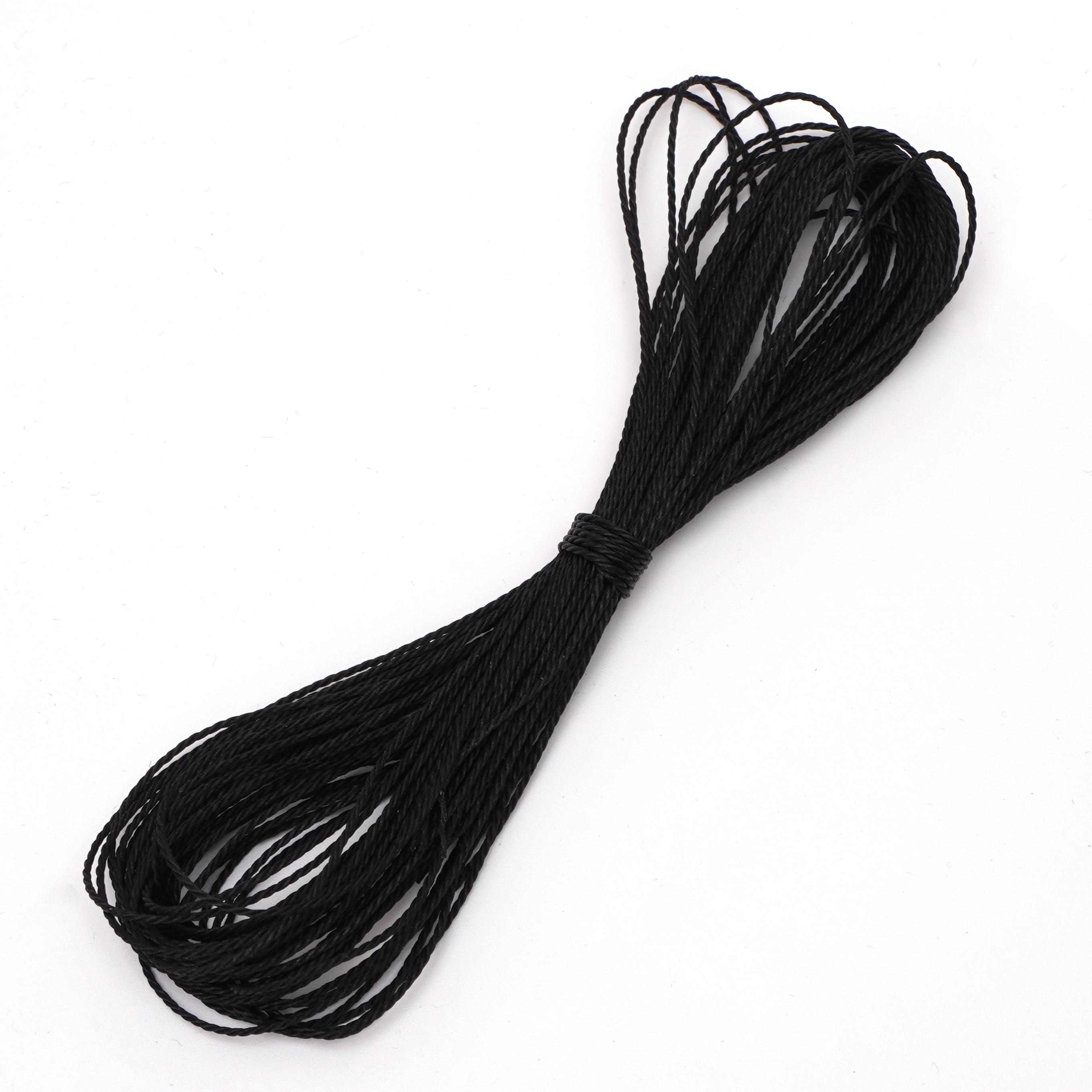 

10 метров кожаный шнур вощеный шнур хлопковая нить шнурок ремешок веревка для изготовления ювелирных изделий DIY браслет принадлежности 24