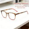 2026 New Fashionable HD Leopard Frame Women's Reading Glasses Ultra Light Neutral High Quality Anti Blue Light Glasses