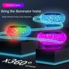 Tragbares Auto-USB-Umgebungslicht, Mini-LED-dekorative Atmosphärenlampen für Auto-Innenraumumgebungslicht, Computerlicht, Plug & Play
