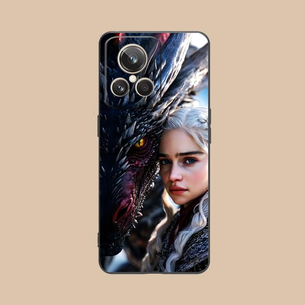 Dragon Queen Matte TPU Mobile Phone Case for Realme GT 8 Neo Pro C75 73 71 C67 65 C55 53 C35 31 C20 15 Colorful Cover