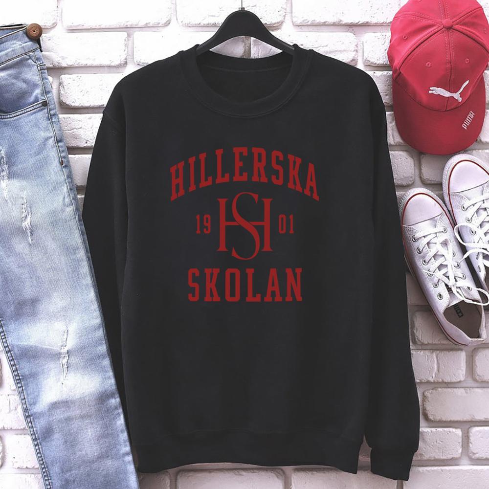 Young Royals Hillerska School Logo Sweatshirt Simon und Wilhelm Pullover Tv Show Young Royals Crewneck Sweatshirts Fans Merch