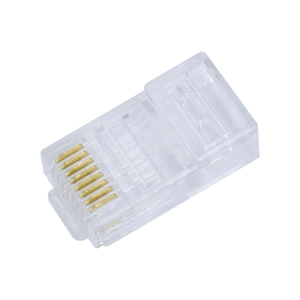 LIZAO 10PCS RJ45 Ethernet Cable Module Plug Network Connector Cat6 Color Cat5e Gold-plated Cable