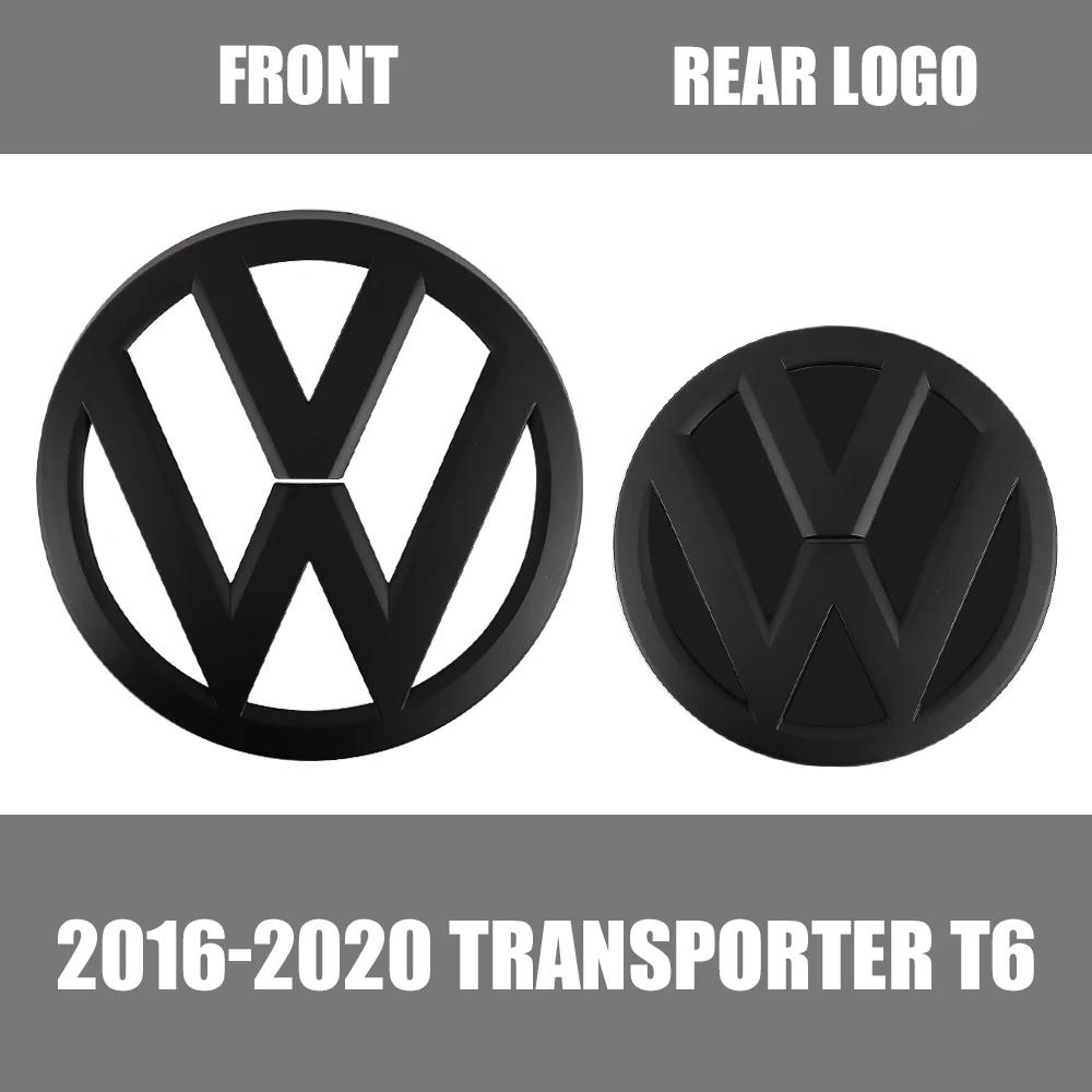 For VW For Volkswagen VW Transporter T6 2020 2019 2018 2017 2016 3D ABS Car Hood Front Bonnet Grill Rear Trunk Emblem Logo Ba CWV1