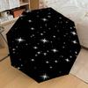 1PC Stars Space Umbrella-8-Rib Reinforced, Automatic Open, Lightweight & Durable, Cute Fashion Accessory for Outdoor, Beach or Casual Use, Beach Umbre
