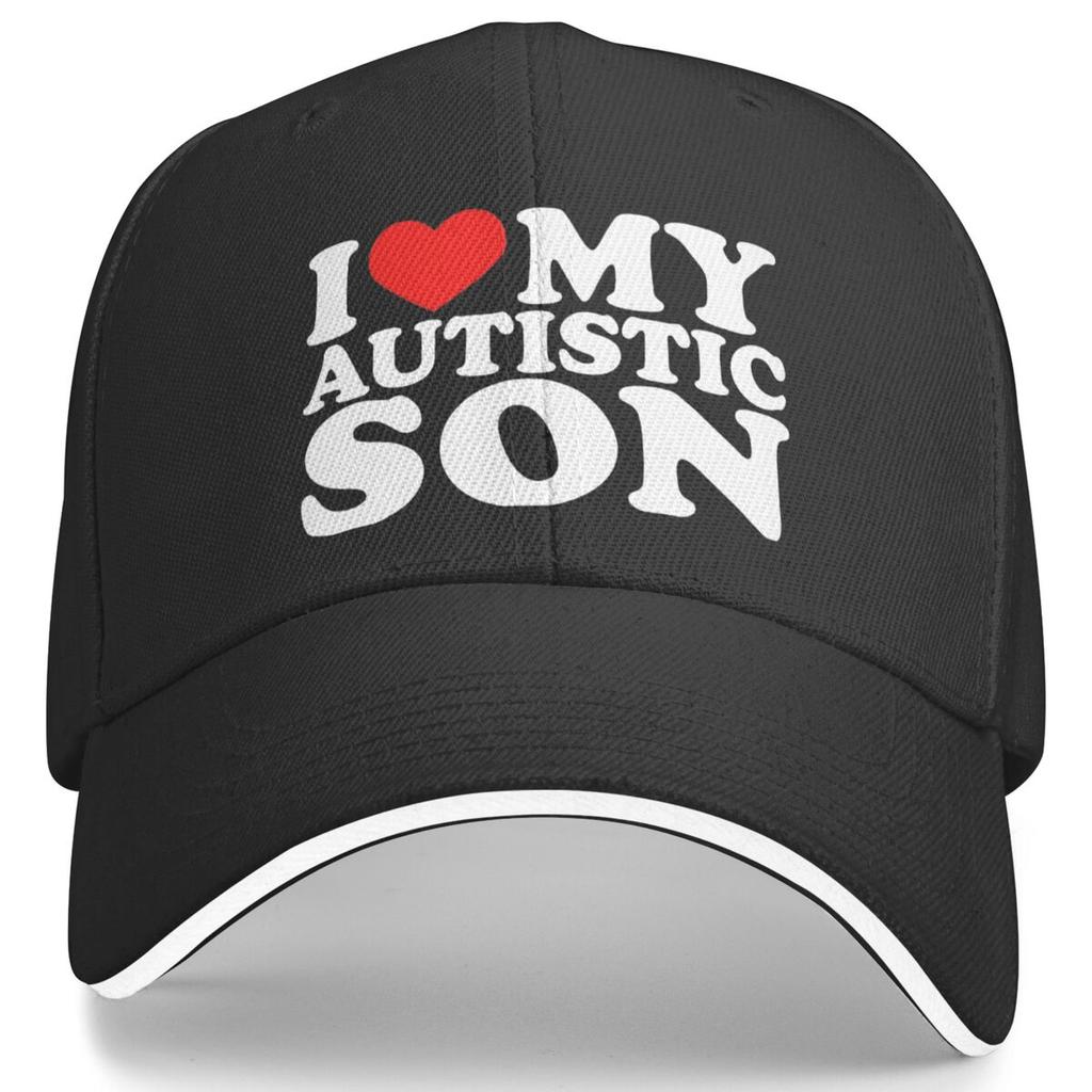 I Love My Autistic Son Baseball Cap Awareness Unisex Unisex Hip Hop Hats Sports Baseball Caps Gift