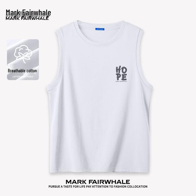 Mark Fairwhale Men s Cotton Letter Print Tank Top 4XL
