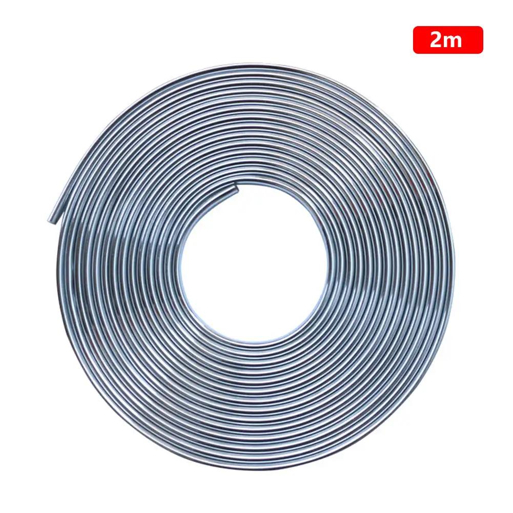 2/5/10M Higj-Chrome Car Stickers U-shaped Flexible Door Edge Protection Strips Anti-scratche&Waterproof PVC Air Vent Decor Trim