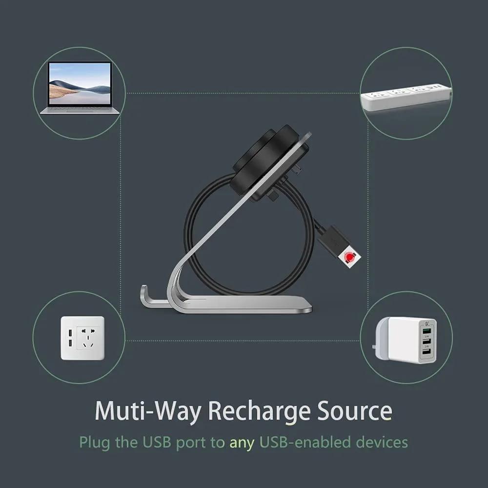 Charger Stand with USB Charger Cable for Amazfit GTR 3/4/ GTR 3 4 Pro/ GTS 3/ T-Rex 2 Charging Dock for Amazfit GTR3 Smart Watch
