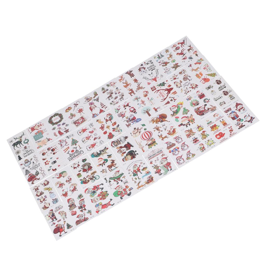 40 Sheet Christmas Temporary Tattoo Sticker Waterproof Children Cartoon Tattoo Sticker Set