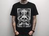 Unisex Skull Cross Gothic Graphic T-Shirt, Alternative Death Metal Shirt, Emo Goth Clothing, Occult Weirdcore Graphic Tee, Gift For Him Her