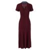 In Stock: S Brand 026 Summer French Women's Short Sleeve Elegant Knit Long Dress