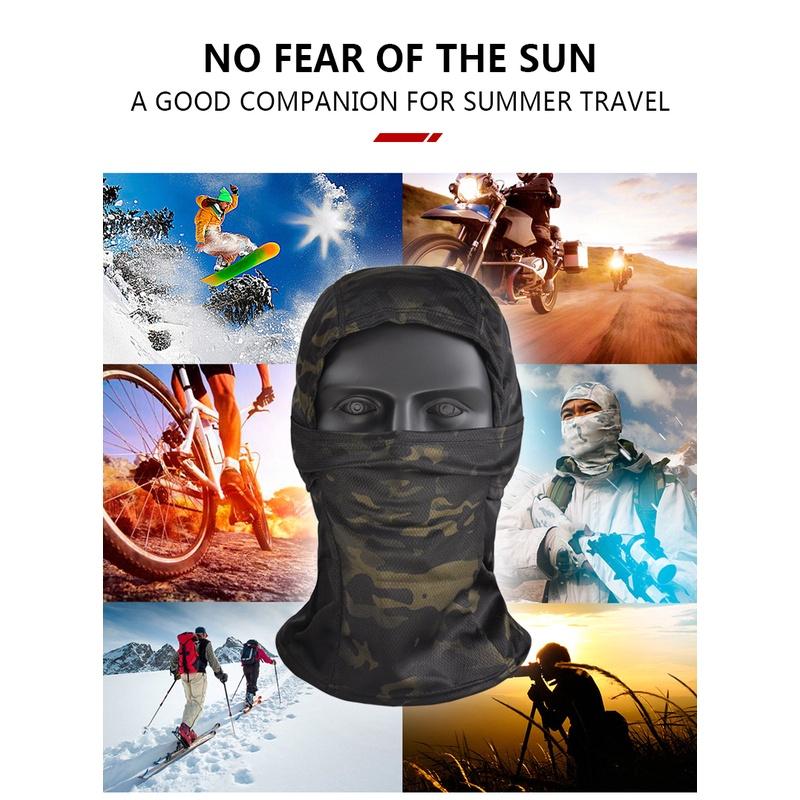 Multicam Camouflage Balaclava Fishing Full Face Scarf Mask Hiking Cycling Hunting Fising Mask Army Bike Military Head Cover Tactical Airsoft Cap Men