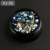 Mixed Colorful Pearl Willow Ding Jewelry with Irregular Small Beads Sparkling Nail Art Decoration DIY Mermaid Nails Products Set