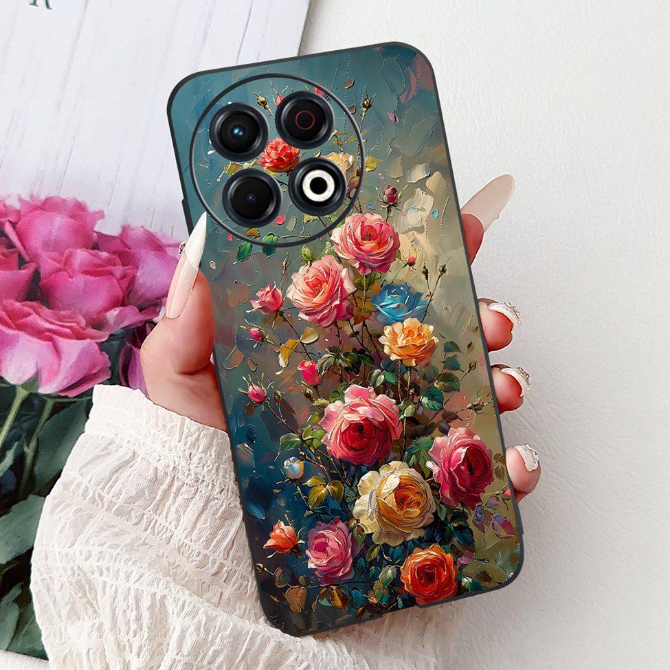 Voor Techno Spark 30 Pro 4G KL7 Cover Voor Tecno Spark 30 Pro 4G Hoesje Luxe Vlinder Liefde Mode Bloemen Cool Leeuw Schattig Geschilderd