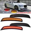 For Chrysler 300 2015 2016 2017 2018 Car Front Rear Bumper Double Raw LED Side Marker Turn Signal Light Red Amber