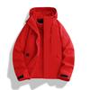 Mens Womens 3-in-1 Removable Hooded Windproof Warm Outdoor Jacket Hiking Camping Fishing Cycling